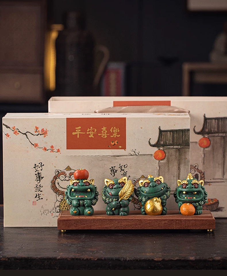 风狮爷事业有成办公室摆件